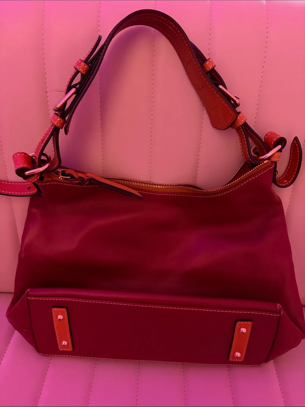 Dooney & Bourke brown soft Leather Shoulder Hobo